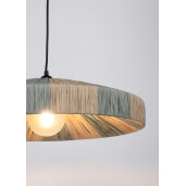 Lustra rafie natur albastra Kanda 50x13 cm
