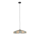 Lustra rafie natur albastra Kanda 50x13 cm