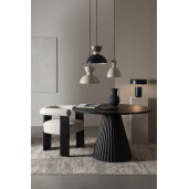 Veioza metal albastru Kaithal Ø31x35h