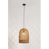 Lustra hartie maro metal negru Zambia Ø30x42,5h