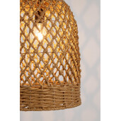 Lustra hartie maro metal negru Zambia Ø30x42,5h
