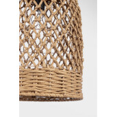 Lustra hartie maro metal negru Zambia Ø30x42,5h