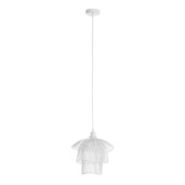 Set 2 lustre metal alb Ciad 30x29x26 cm