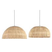 Set 2 lustre iarba mare natur Bagan 60x29 cm, 70x35 cm