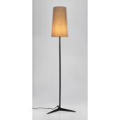 Lampadar otel negru textil bej Assam 26x166 cm