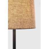 Lampadar otel negru textil bej Assam 26x166 cm