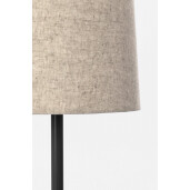 Lampadar otel negru textil bej Assam 26x166 cm