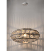 Lustra ratan alb Praia 61x27.5 cm