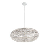 Lustra ratan alb Praia 61x27.5 cm