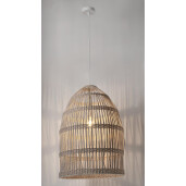 Lustra ratan alb Praia 45x67 cm