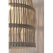 Lustra ratan alb Praia 45x67 cm