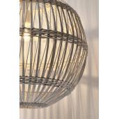 Lustra ratan alb Praia 50.5x47 cm