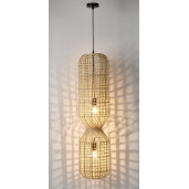 Lustra ratan bej Malabo 25.5x103 cm