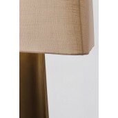 Lampadar metal auriu bumbac alb Tripura Ø46x151h