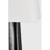 Lampadar metal negru bumbac alb Tripura Ø46x151h
