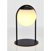 Veioza uz interior, exterior alba neagra Pansy Ø13,5x21h