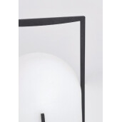 Veioza uz interior, exterior alba neagra Cumin Ø17,6x27h