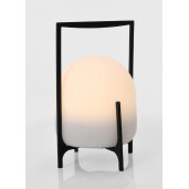 Veioza uz interior, exterior alba neagra Cumin Ø17,6x27h