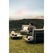 Veioza uz interior, exterior alba neagra Cardamom 12x11x16h