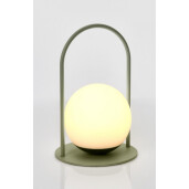 Veioza uz interior, exterior verde neagra PansyØ13,5x21h