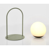 Veioza uz interior, exterior verde neagra PansyØ13,5x21h