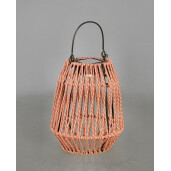 Felinar incarcare solara otel gri franghie rosie Taiki Ø15,5x19,5h