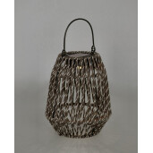 Felinar incarcare solara otel gri franghie gri Taiki Ø15,5x19,5h