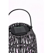 Felinar incarcare solara otel gri franghie gri Taiki Ø15,5x19,5h