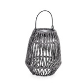 Felinar incarcare solara otel gri franghie gri Taiki Ø15,5x19,5h