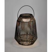 Felinar led otel gri sfoara gri Taiki Ø25,5x33h