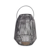 Felinar led otel gri sfoara gri Taiki Ø25,5x33h