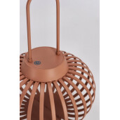 Felinar cu leduri otel caramiziu Saryn Ø20x26h