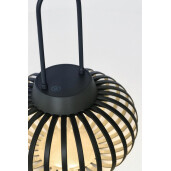 Felinar cu leduri otel gri Saryn Ø20x26h