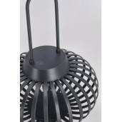 Felinar cu leduri otel gri Saryn Ø20x26h