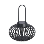 Felinar cu leduri otel gri Saryn Ø20x26h