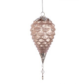 Set 6 globuri brad Craciun sticla rose gold Fascinate Ø11x22h