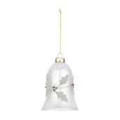 Set 12 ornamente Clopotel brad Craciun sticla multicolora Sibyl Ø7,3x10,5h