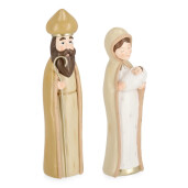 Set 2 figurine Nasterea Domnului polirasina multicolora 15,5x6,5x30h