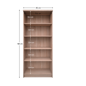 Biblioteca PAL stejar Sonoma Topty 80x33x183 cm