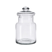 Borcan cu capac sticla 18 x 33 cm
