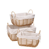 Set 3 cosuri depozitare 33 x 20,5 x 16,5, 41 x 27,5 x 19, 44 x 33 x 21 cm