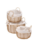 Set 3 cosuri depozitare 26 x 16,5, 32,5 x 18, 38,5 x 20,5 cm