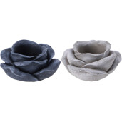 Set 2 ghivece flori gri 22 x 10 cm