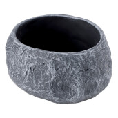 Set 2 ghivece flori ciment gri 20,5 x 19 x 11 cm