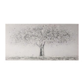 Tablou decorativ olegrafie pe panza Copac II  40 x 80 cm