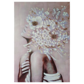 Set 2 tablouri decorative oleografie pe panza Women 70 x 100 cm