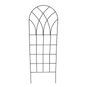 Suport flori fier negru 40 x 1 x 122 cm