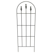 Suport flori fier negru 40 x 4,5 x 122 cm