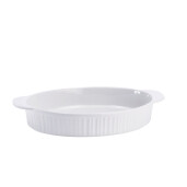 Bol ceramica alba termorezistenta 35,5 x 22,5 x 6 cm