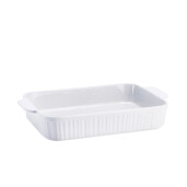 Bol ceramica alba termorezistenta 36 x 21,5 x 6 cm